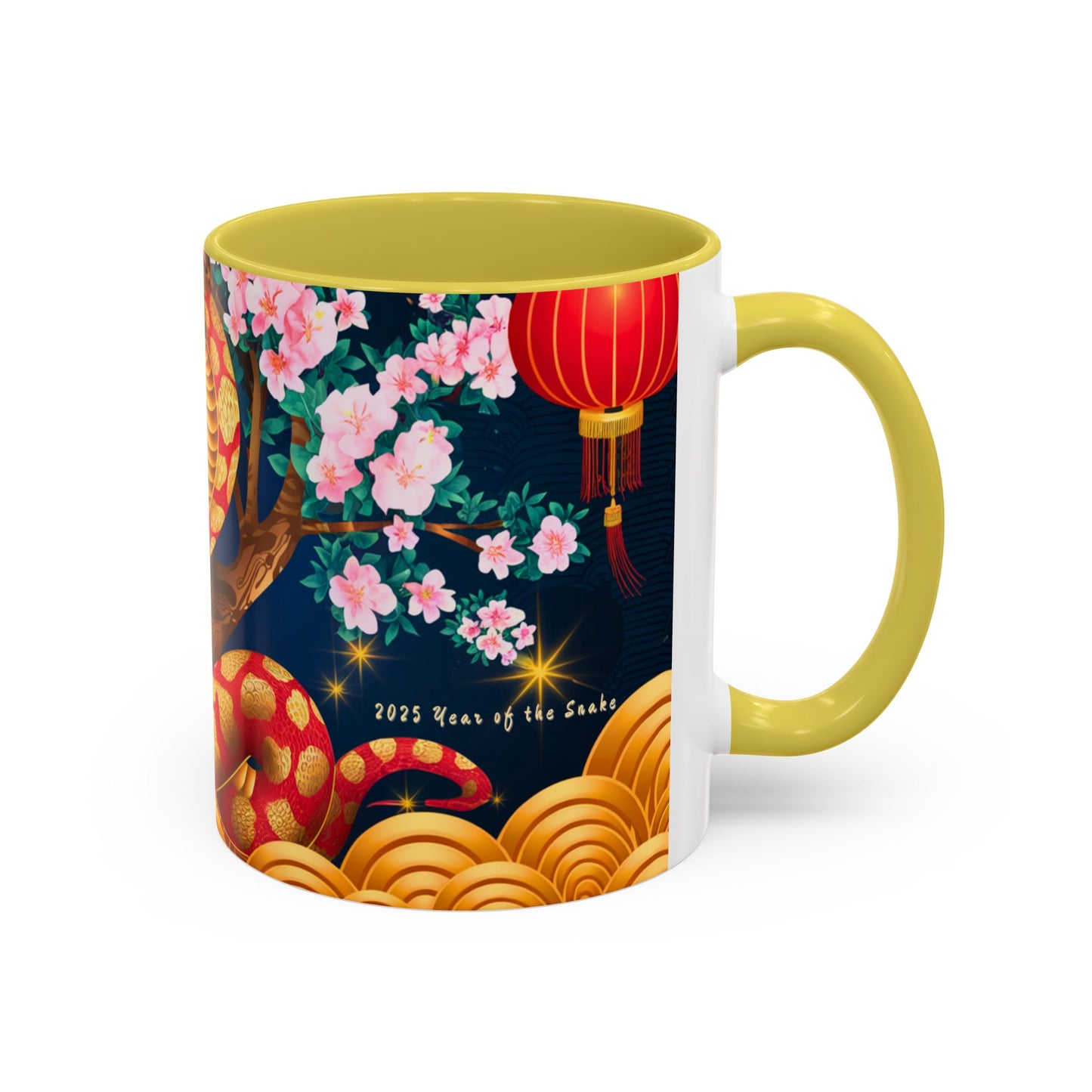 2025 Year of the Snake Chinese New Year Colorful Mug, 11oz (v4)