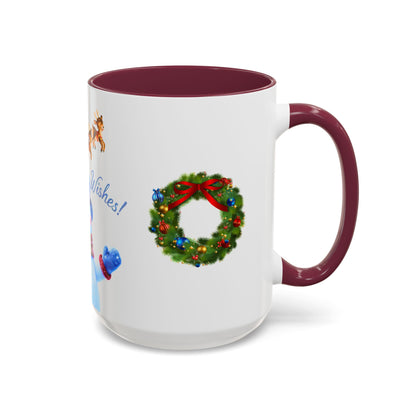 Merry Wishes Snowman Mug