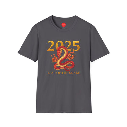 Gildan 64000 Unisex Softstyle Short-sleeve Tee | 2025 Year of the Snake Chinese New Year Design