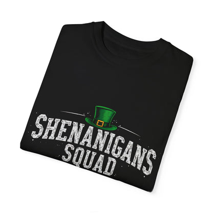 Comfort Colors 1717 Unisex Garment-Dyed T-shirt - Shenanigans Squad St. Patrick’s Day Design