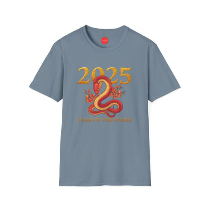 Gildan 64000 Unisex Softstyle Short-sleeve Tee | 2025 Year of the Snake Chinese New Year Design