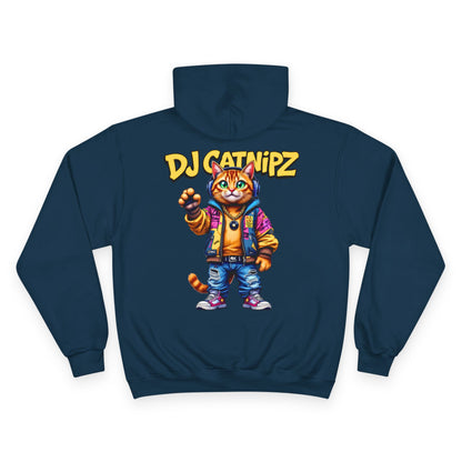 DJ CatNipZ Unisex Hoodie | Felinez Series | Champion S700 Hoodie Customized by DABPdesigns