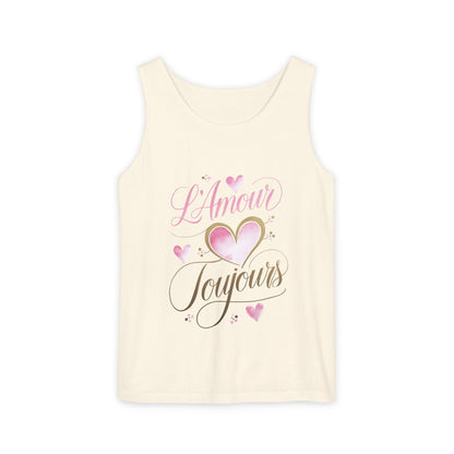 Comfort Colors® 9360 Women's Garment-Dyed Tank Top - L’Amour Toujours – Romantic French Love Design