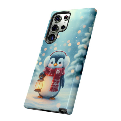 Christmas Snuggles Penguin Phone Case