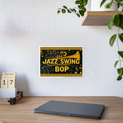 Jazz-Inspired Glossy Poster Art | Fourth Dimension