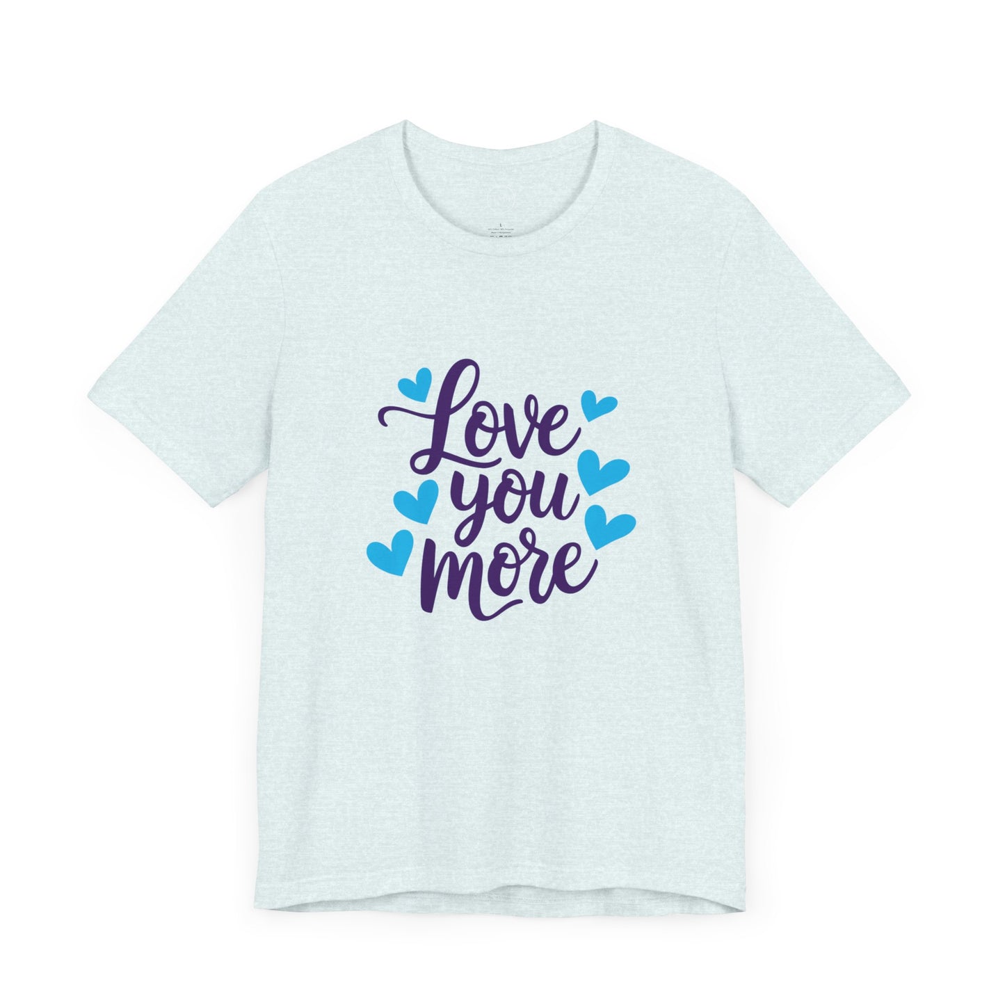 Bella+Canvas · 3001 Unisex Jersey Short Sleeve Tee - Love You More Romantic Valentine's Day Design [Color Set 1]