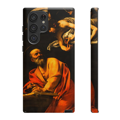 Tough Phone Case for iPhone, Samsung and Google Pixel - Caravaggio, Inspiration of St. Matthew (1602)