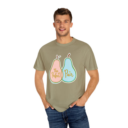 Comfort Colors 1717 Unisex Garment-Dyed T-shirt - "The Perfect Pair" Cute Pear-Themed Design (v1)