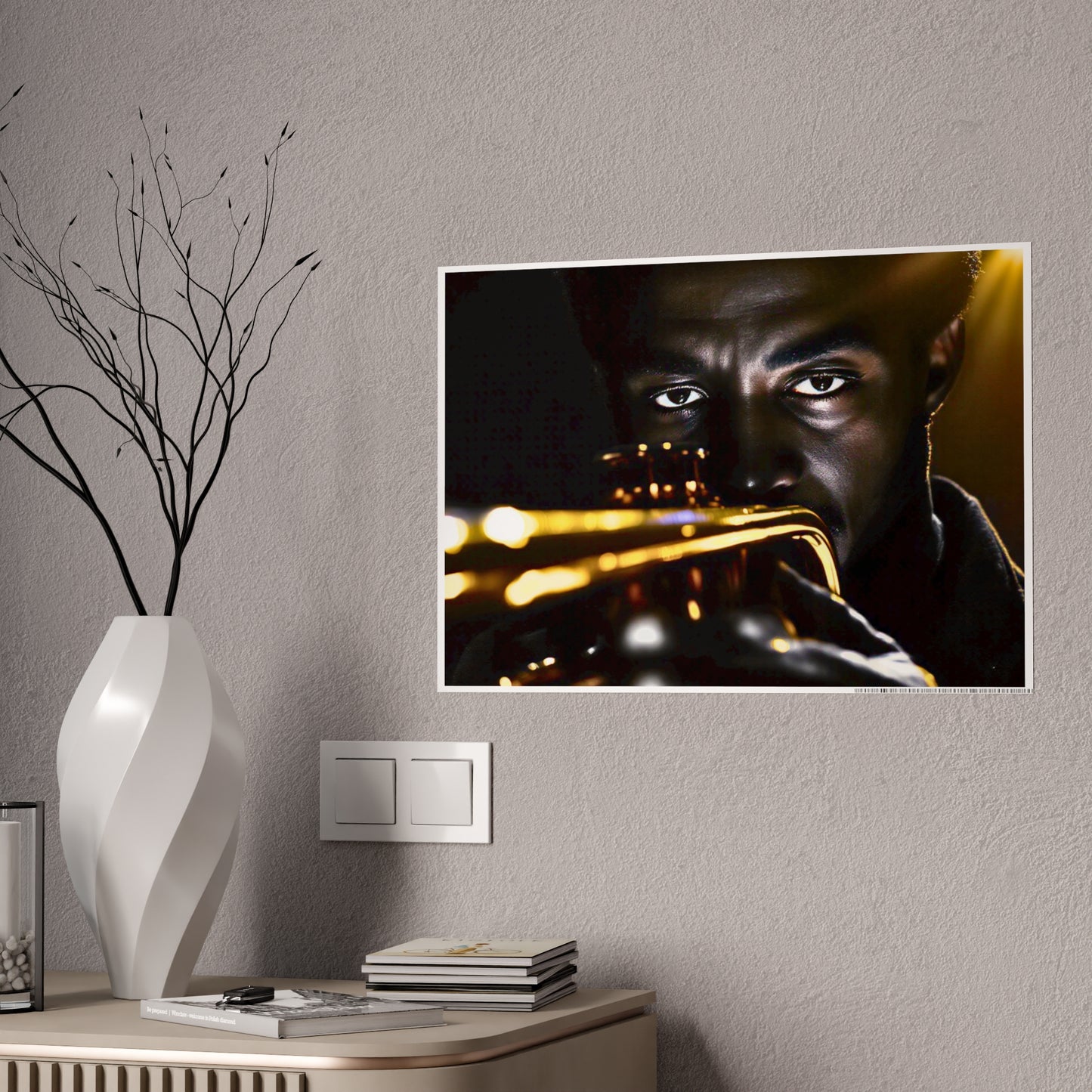 Jazz-Inspired Glossy Poster Art | Electric Tutu