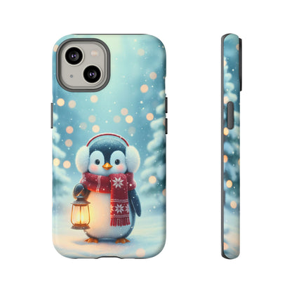 Christmas Snuggles Penguin Phone Case