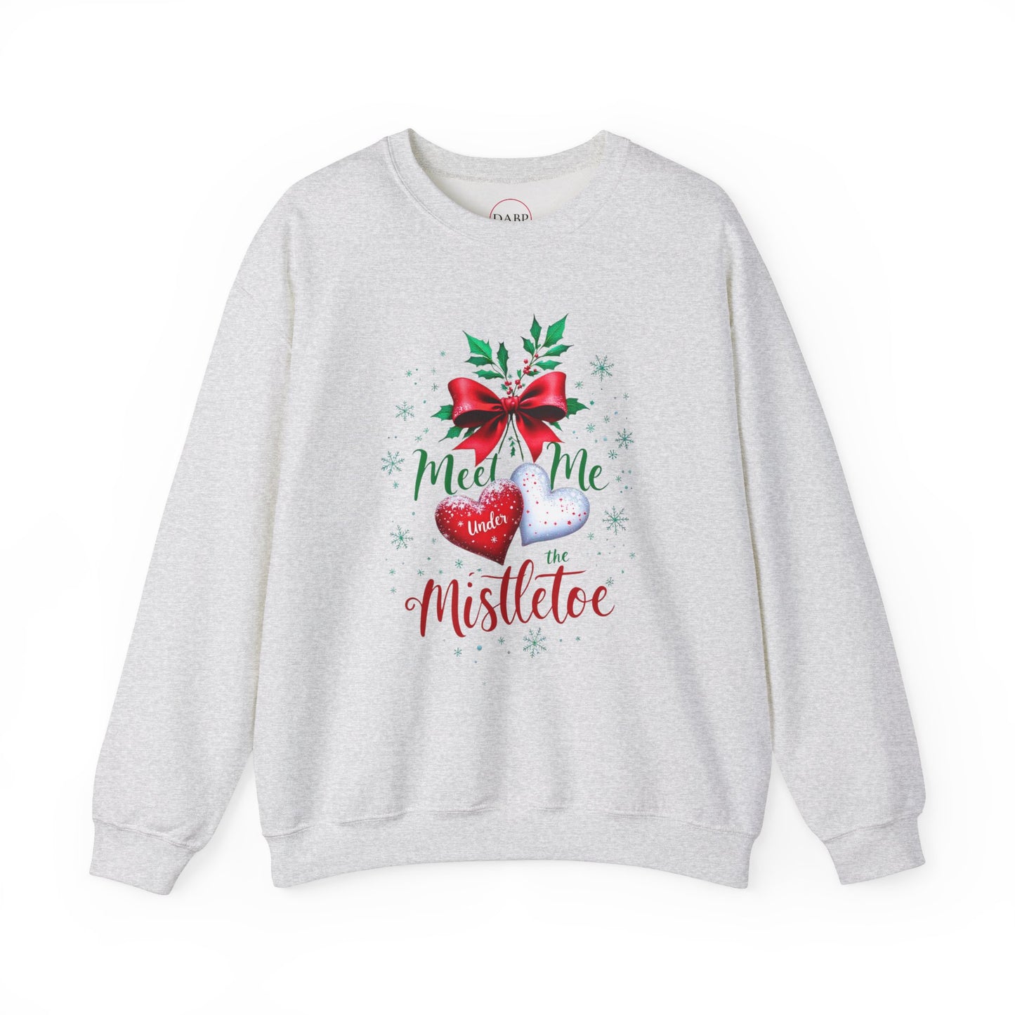 Gildan 18000 Unisex Heavy Blend™ Crewneck Sweatshirt - Meet Me Under the Mistletoe - Romantic Holiday