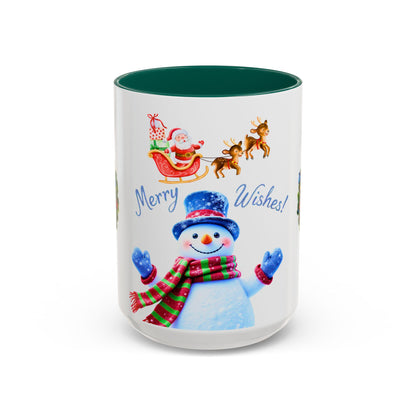 Merry Wishes Snowman Mug