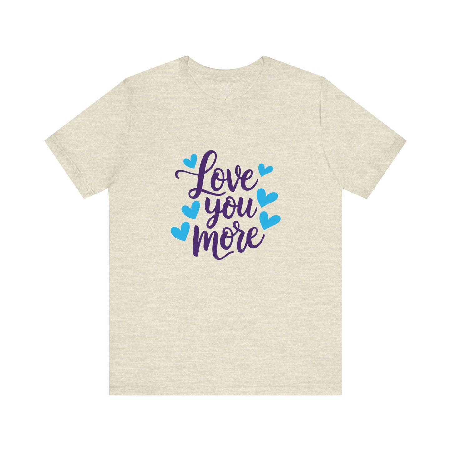 Bella+Canvas · 3001 Unisex Jersey Short Sleeve Tee - Love You More Romantic Valentine's Day Design [Color Set 1]