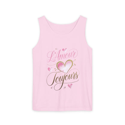 Comfort Colors® 9360 Women's Garment-Dyed Tank Top - L’Amour Toujours – Romantic French Love Design
