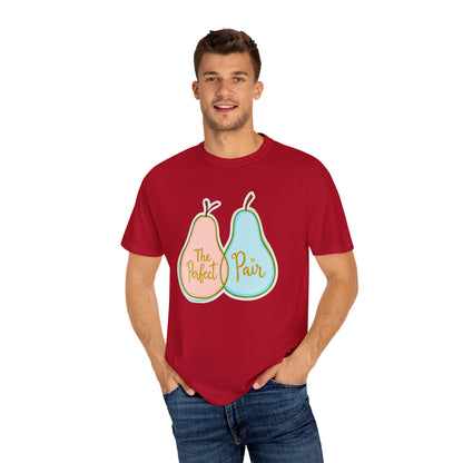 Comfort Colors 1717 Unisex Garment-Dyed T-shirt - "The Perfect Pair" Cute Pear-Themed Design (v1)