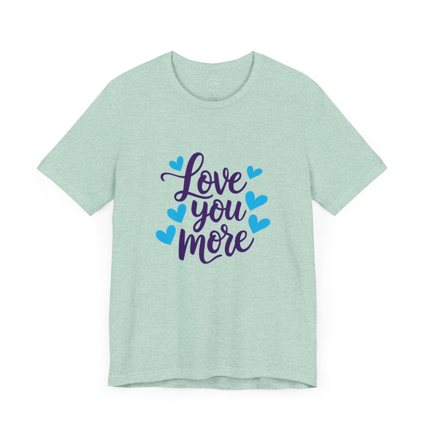 Bella+Canvas · 3001 Unisex Jersey Short Sleeve Tee - Love You More Romantic Valentine's Day Design [Color Set 1]