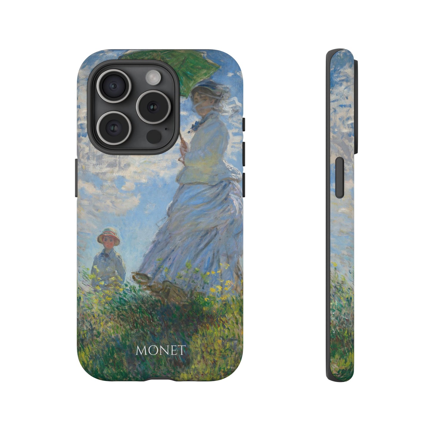 Tough Phone Case for iPhone, Samsung and Google Pixel - Monet, Woman with a Parasol - Madame Monet and Her Son (1875)