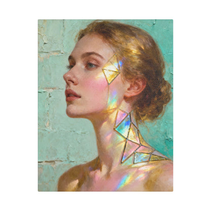 Muse de Lumière — Modern Muse Collection | Prism Light Portrait Canvas Art