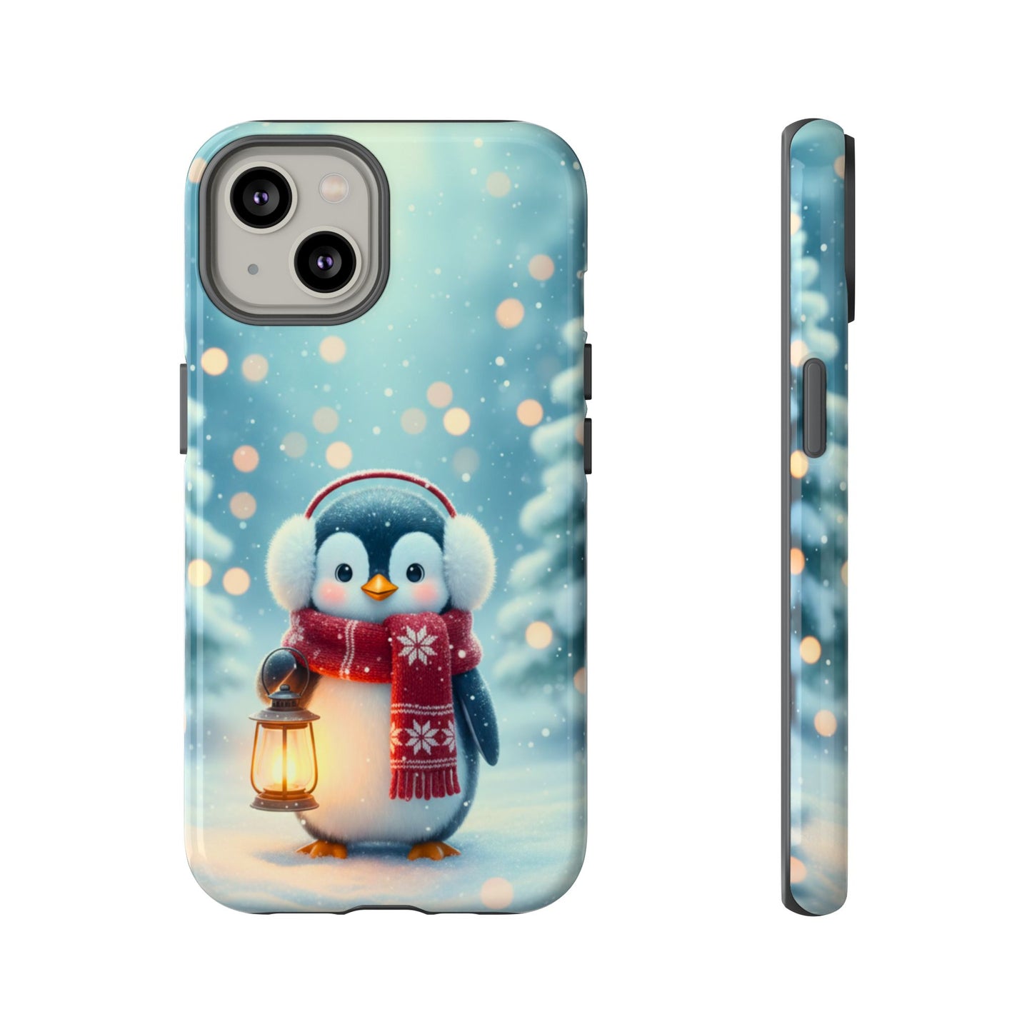 Christmas Snuggles Penguin Phone Case