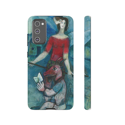 Tough Phone Case for iPhone, Samsung and Google Pixel - Chagall, The Angel and the Reader (1930)