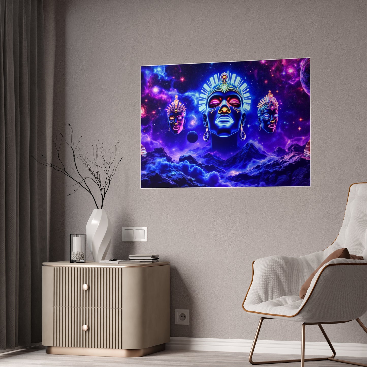 Jazz-Inspired Glossy Poster Art | Voodoo Vibes