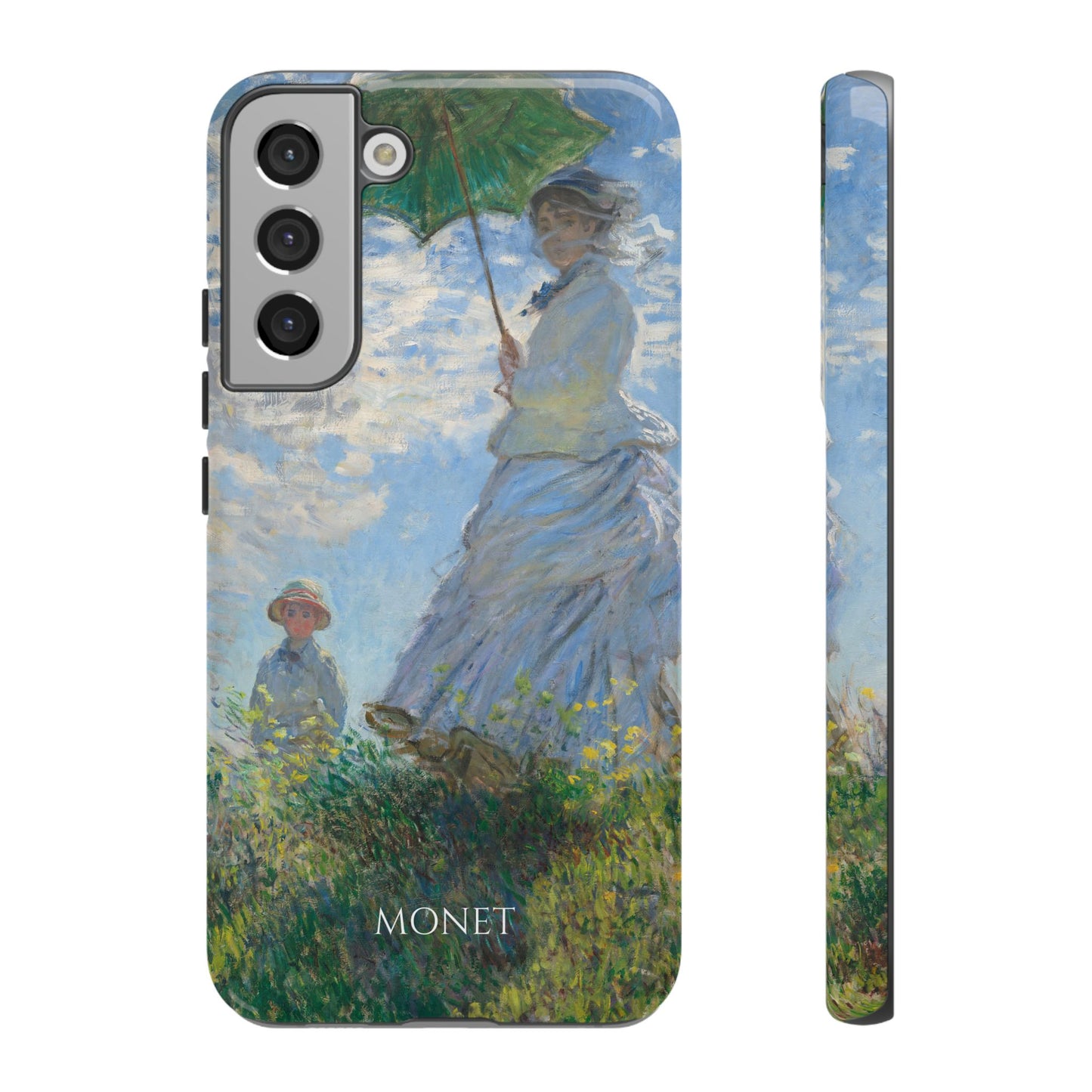 Tough Phone Case for iPhone, Samsung and Google Pixel - Monet, Woman with a Parasol - Madame Monet and Her Son (1875)