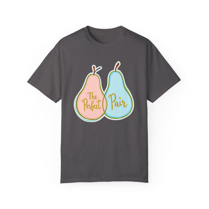 Comfort Colors 1717 Unisex Garment-Dyed T-shirt - "The Perfect Pair" Cute Pear-Themed Design (v1)