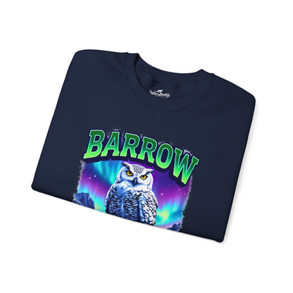 Barrow Owl Cotton Crewneck Sweatshirt | Wild Alaska Series Edition 🦅🇨🇦