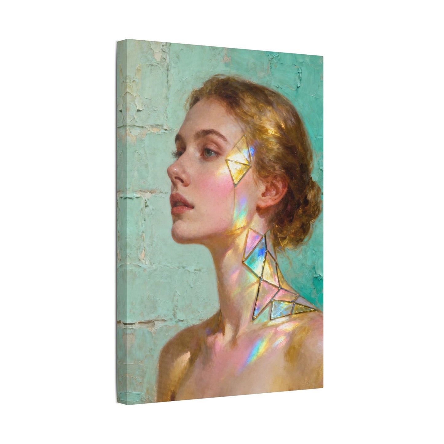 Muse de Lumière — Modern Muse Collection | Prism Light Portrait Canvas Art