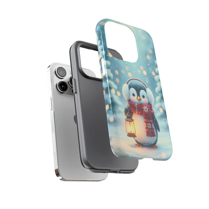 Christmas Snuggles Penguin Phone Case