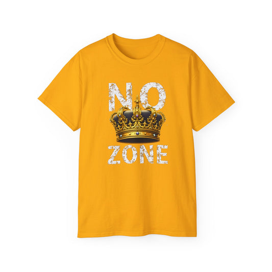 NO KINGS ZONE Graphic Tee | Streetwear T-Shirt with Royal Crown Design