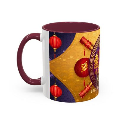 2025 Year of the Snake Chinese New Year Colorful Mug, 11oz (v1)
