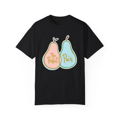 Comfort Colors 1717 Unisex Garment-Dyed T-shirt - "The Perfect Pair" Cute Pear-Themed Design (v1)
