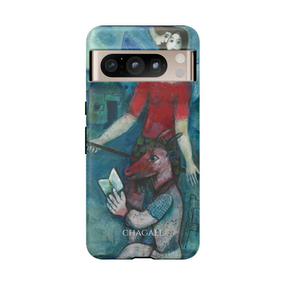Tough Phone Case for iPhone, Samsung and Google Pixel - Chagall, The Angel and the Reader (1930)