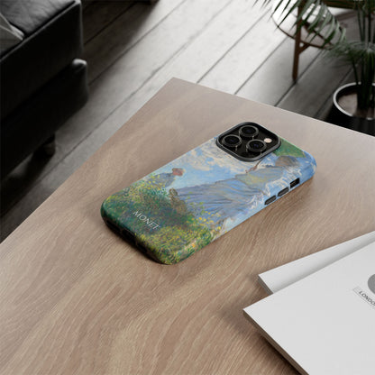 Tough Phone Case for iPhone, Samsung and Google Pixel - Monet, Woman with a Parasol - Madame Monet and Her Son (1875)