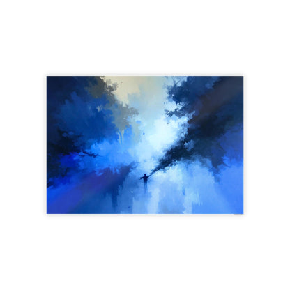 Jazz-Inspired Glossy Poster Art | Blue Horizon