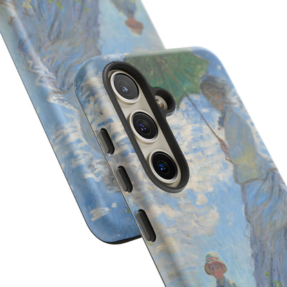 Tough Phone Case for iPhone, Samsung and Google Pixel - Monet, Woman with a Parasol - Madame Monet and Her Son (1875)