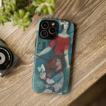 Tough Phone Case for iPhone, Samsung and Google Pixel - Chagall, The Angel and the Reader (1930)