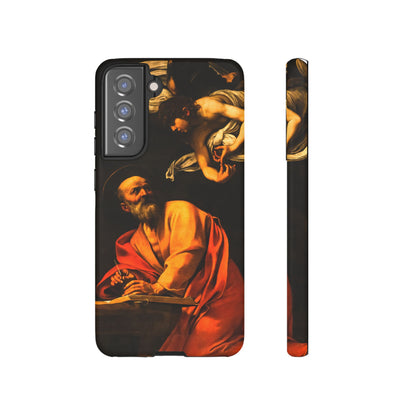 Tough Phone Case for iPhone, Samsung and Google Pixel - Caravaggio, Inspiration of St. Matthew (1602)
