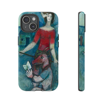 Tough Phone Case for iPhone, Samsung and Google Pixel - Chagall, The Angel and the Reader (1930)