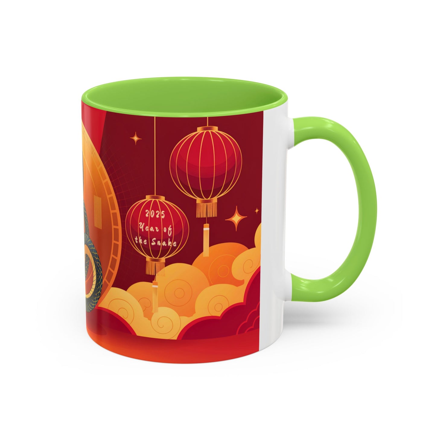 2025 Year of the Snake Chinese New Year Colorful Mug, 11oz (v5)