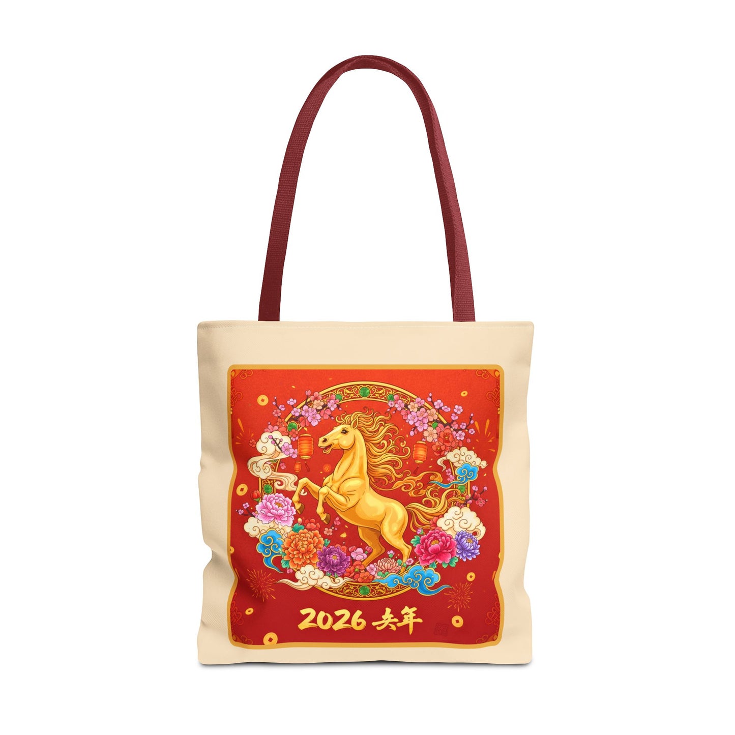 2026 Year of the Horse Lunar New Year Tote Bag (v1)
