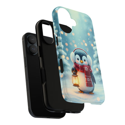 Christmas Snuggles Penguin Phone Case