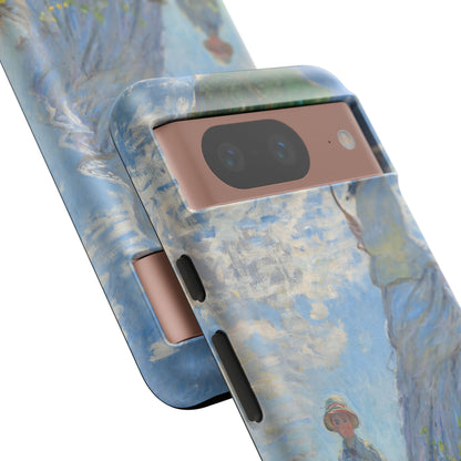 Tough Phone Case for iPhone, Samsung and Google Pixel - Monet, Woman with a Parasol - Madame Monet and Her Son (1875)