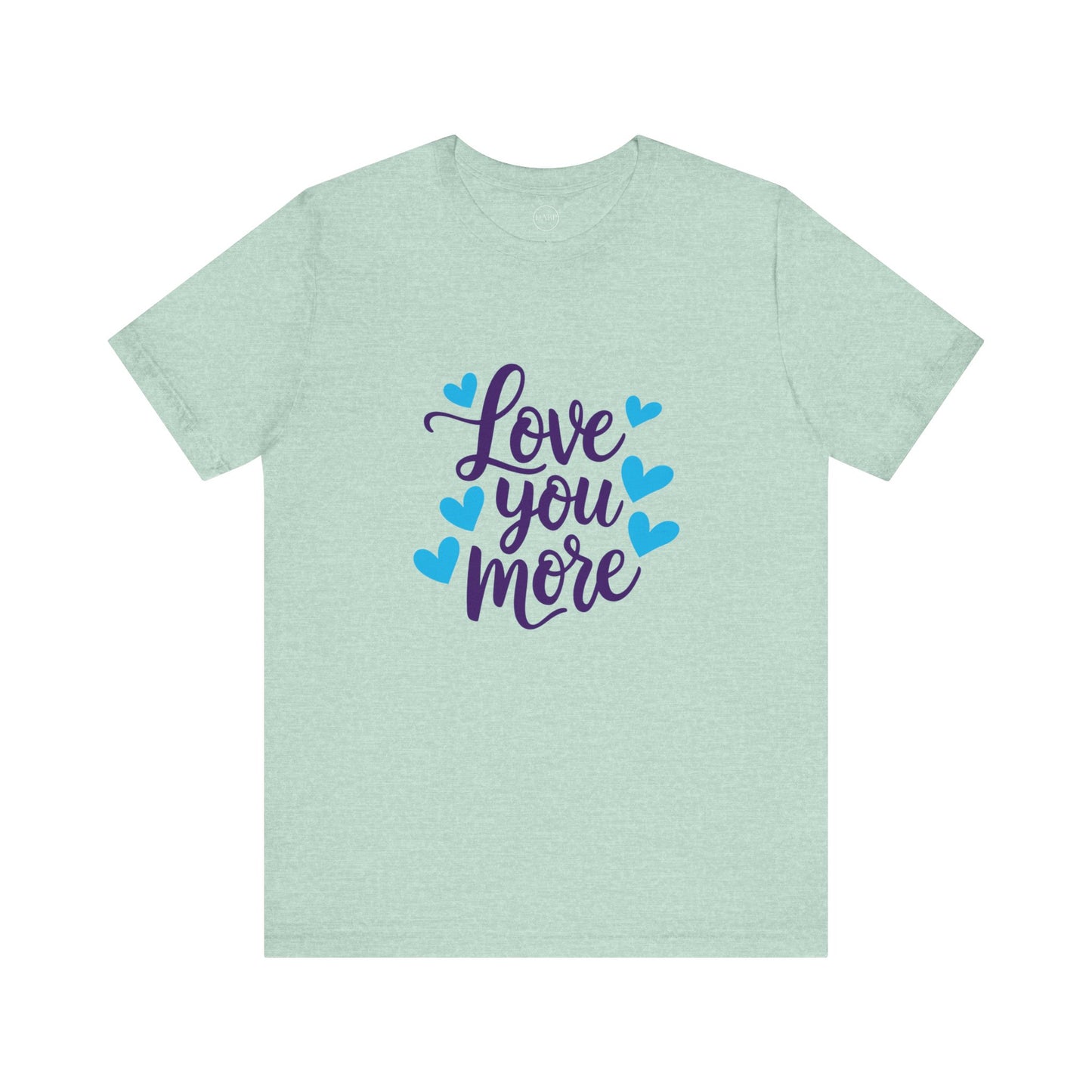 Bella+Canvas · 3001 Unisex Jersey Short Sleeve Tee - Love You More Romantic Valentine's Day Design [Color Set 1]