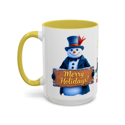 Merry Holidays Snowman Mug (v1)