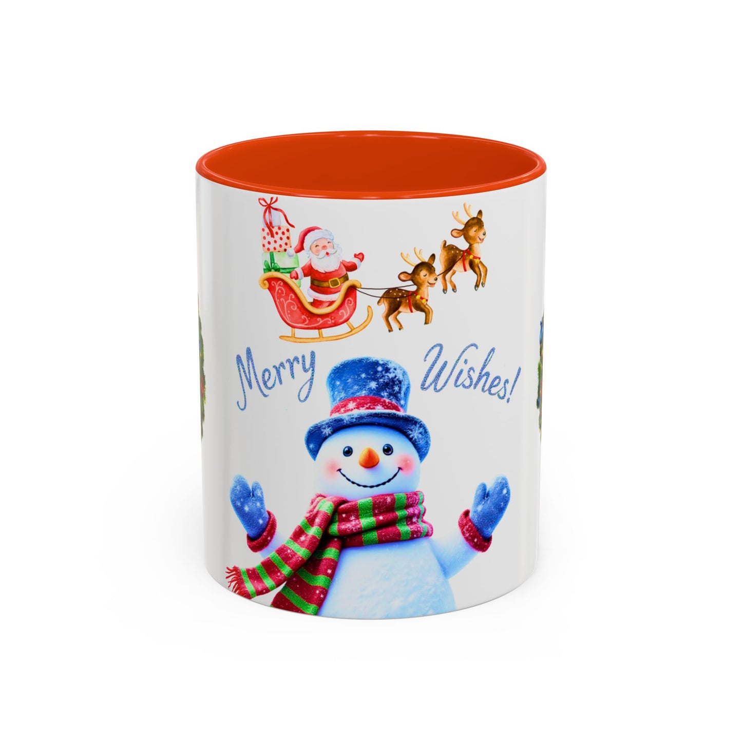 Merry Wishes Snowman Mug