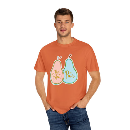 Comfort Colors 1717 Unisex Garment-Dyed T-shirt - "The Perfect Pair" Cute Pear-Themed Design (v1)