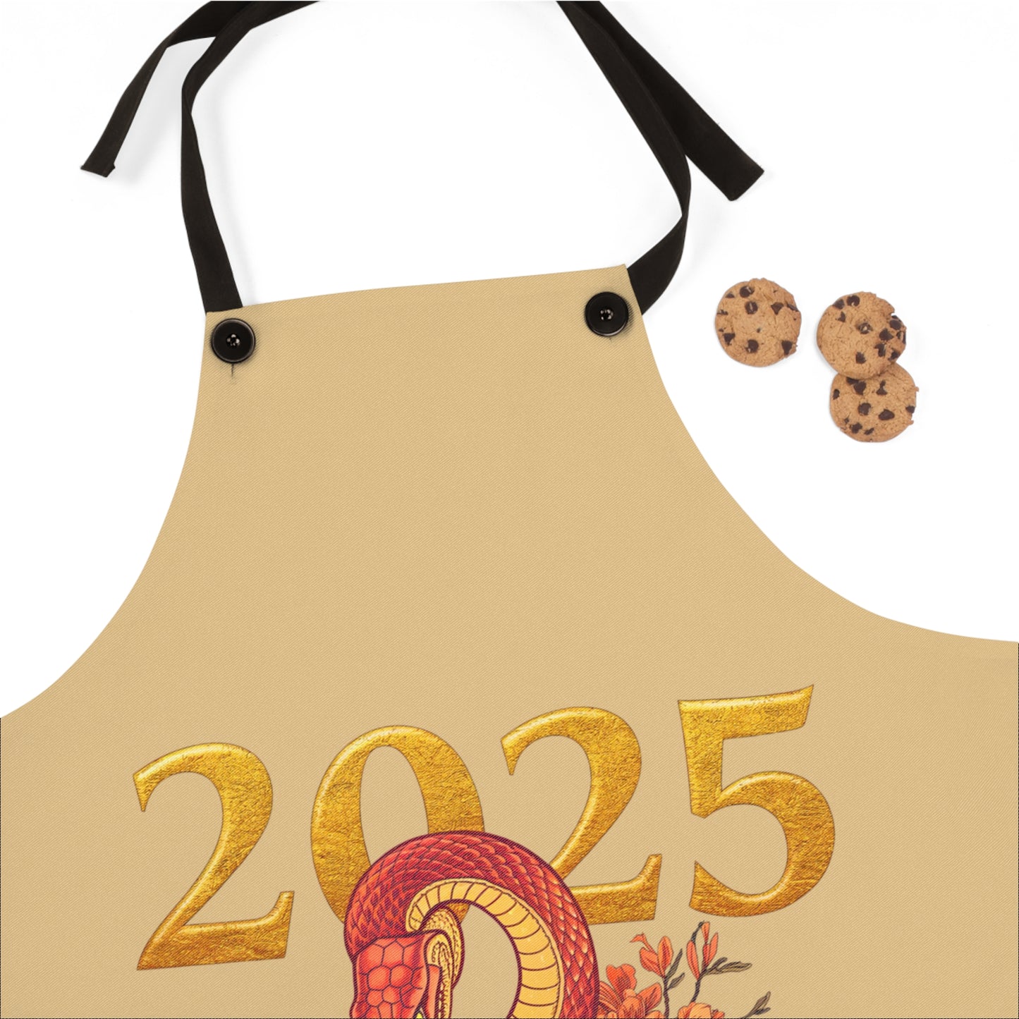 2025 Year of the Snake Cooking Apron - Lunar New Year Celebration