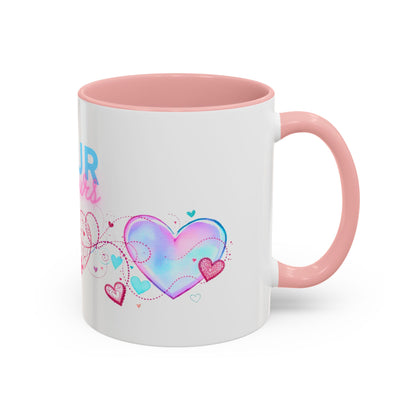 Pour toujours/Mon amour Valentine's Day Mug Set– Romantic French Gift for Couples [2 of 2] (11oz, 15oz)